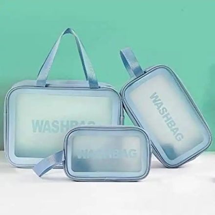 Ensemble De 3 Pcs Trousse Washbag De Maquillage Pour Femme thumbnail 3