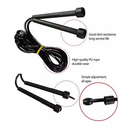 Corde À Sauter Réglable Pour Fitness Boxe Crossfit Légère Et Durable Pour Entraînement Cardio Et Renforcement Musculaire thumbnail 5