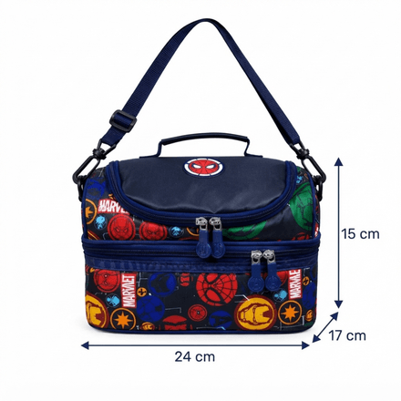 Sac Isotherme Déjeuner Spiderman 24 × 15 × 17 Cm – Noir thumbnail 2