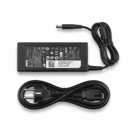 Chargeur Secteur Compatible Dell 65w – 19,5v 3,34a – Adaptateur Ac 100-240v + Câble D’alimentation thumbnail 1