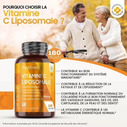 Vitamine C Liposomale 1000 Mg, Véganes (cure De 3 Mois) thumbnail 3