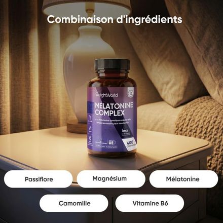 Mélatonine Complex 1 Mg, 400 Comprimée thumbnail 2