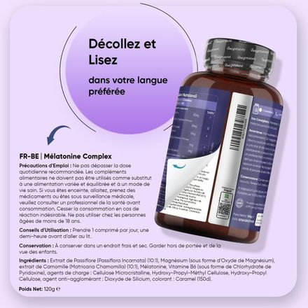 Mélatonine Complex 1 Mg, 400 Comprimée thumbnail 3