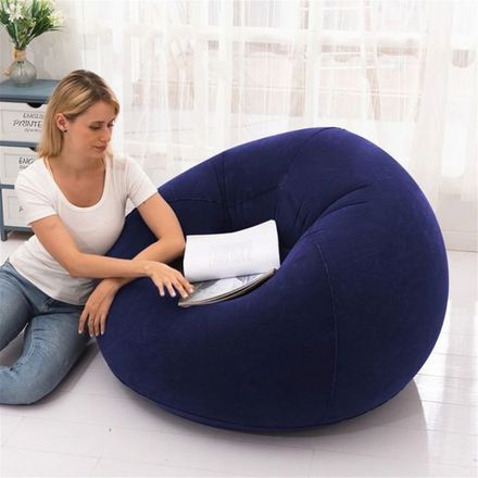 Canapé Gonflable Pliable – Confortable Et Relaxant – 110 × 110 × 85 Cm – Couleur Aléatoire thumbnail 3