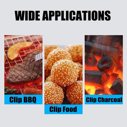 Ensemble De Pinces À Barbecue, Outils De Grillade En Acier thumbnail 2
