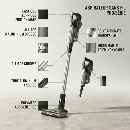 Aspirateur Balai Sans Fil 2-en-1 - Couleur Aléatoire - Bo-5067 thumbnail 3