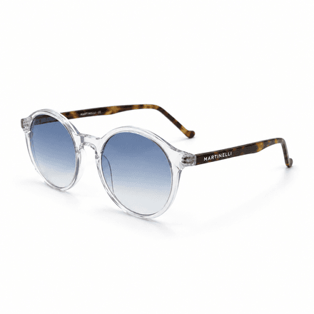 Lunettes De Soleil Transparentes Rondes Dégradé thumbnail 2