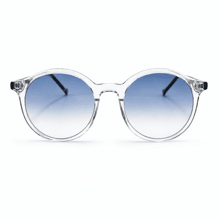 Lunettes De Soleil Transparentes Rondes Dégradé thumbnail 3