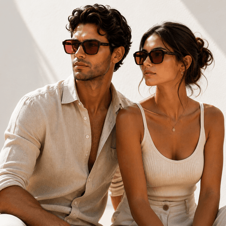 Lunettes De Soleil Carrées Écaille Dégradé thumbnail 4