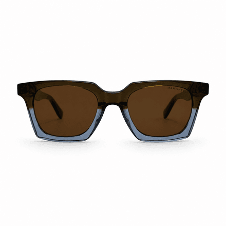 Lunettes De Soleil Bicolores - Style Carré Unisexe thumbnail 1