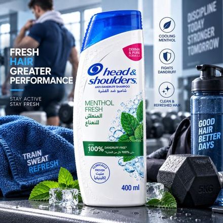 Menthol Fresh Shampoing Antipelliculaire Fraîcheur Mentholée thumbnail 3