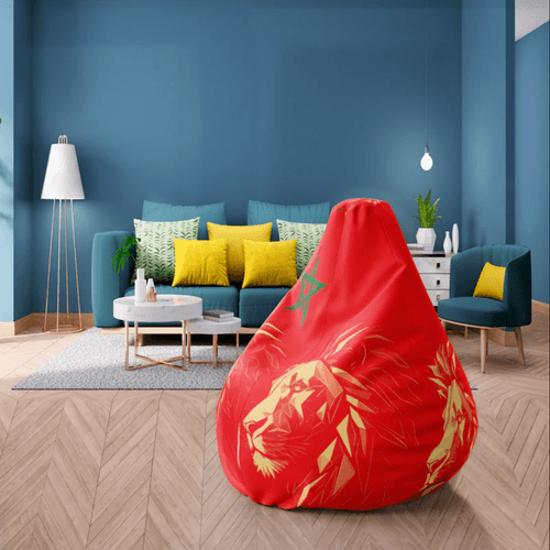 Pouf Red Lion