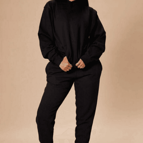 Unisex Black Tracksuit 
