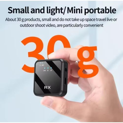 Microphone 2 en 1 sans fil Lavalier F15 Type-c + Iphone