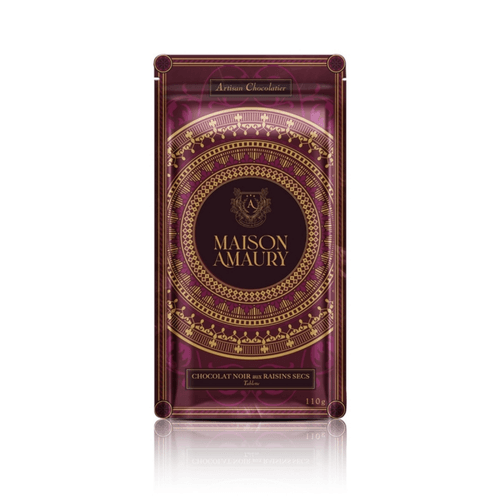 Tablette Chocolat Noir Aux Raisins Secs