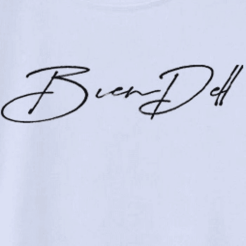 تي شيرت Biendell أبيض عالي الجودة بأكمام قصيرة ورقبة مستديرة من القطن المرن