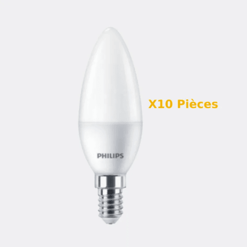 Lot de 10Lampes CorePro candle ND 5-40W E14 B35 4000k  Neutre.