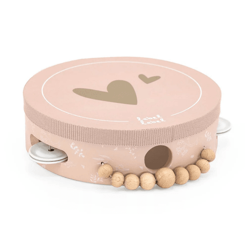 Tambourin en bois +12M