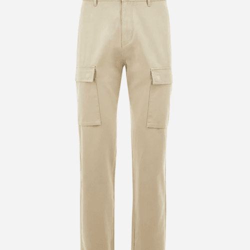 REGULAR FIT COTTON CARGO TROUSERS - ZETTO