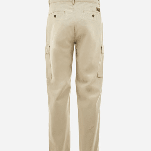 REGULAR FIT COTTON CARGO TROUSERS - ZETTO