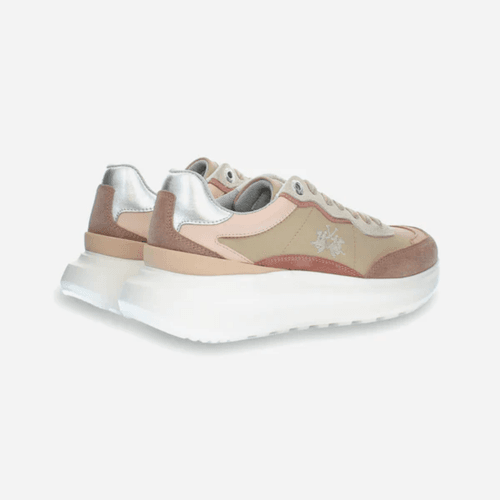 WOMENS TRAINER in SUEDE & FABRIC