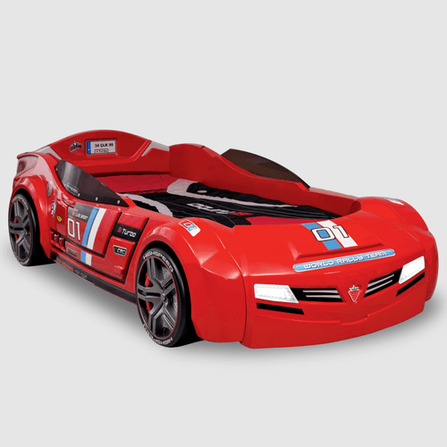 Lit Voiture Biturbo Rouge (90x195 cm)