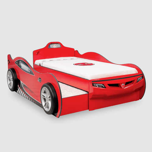 Lit Voiture Friend Rouge (90x190 cm) - (90x180 cm)