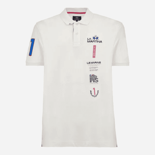 Polo en Piqué de Coton Extensible Coupe Classique - Alterio