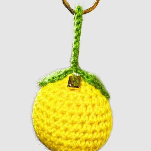 Porte-clés Citron en crochet – Bag Charm hand made in Marrakesh