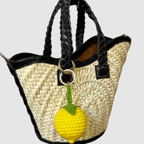 Porte-clés Citron en crochet – Bag Charm hand made in Marrakesh