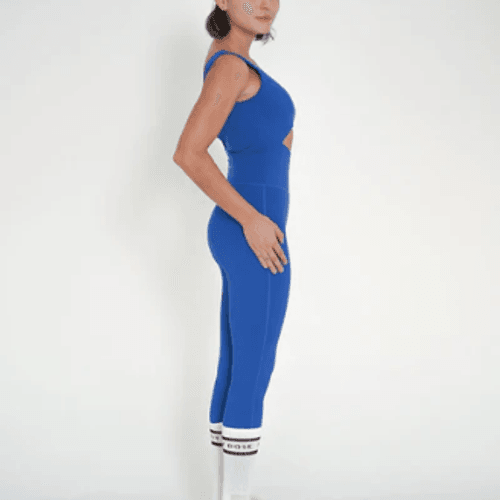 Jump Suit - Cut Out- Blue Electric