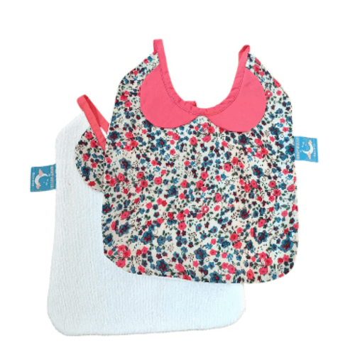 Pack 2 Bavoirs avec col claudine Liberty