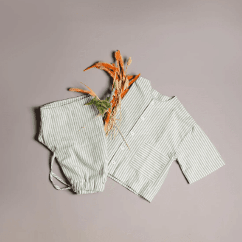 Ensemble TIKKI 2 Pieces pour enfant chemisier et short rayé