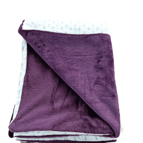 Couverture Fleurie en Gaz de coton