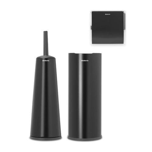 Brabantia Kit de 3 Accessoires de Toilette, Collection Renew