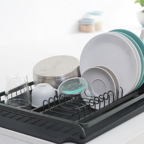 Brabantia Dark Grey Large Dish Drying Rack