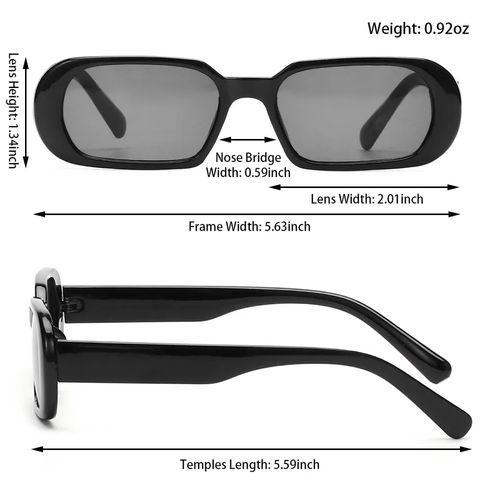 Lunettes de soleil rectangulaire