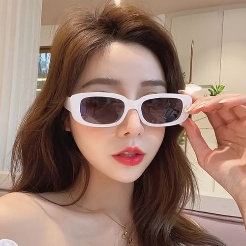 Lunettes de soleil rétro rectangles