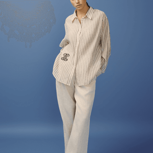 Chemise Beige – Coton & Soie