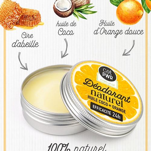 Anti-Transpirant / Deodorant Naturel Efficacité 24H Sans Sel dAluminium