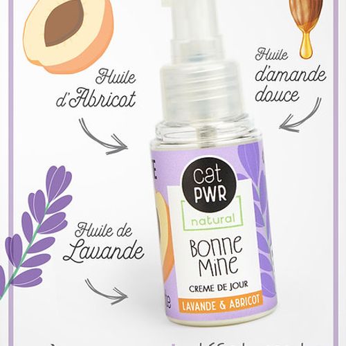 Bonne Mine Crème de Jour Hydratante et Défatigante à lAbricot