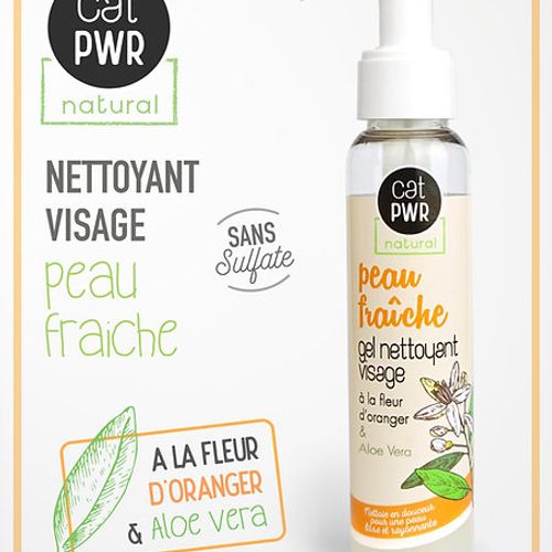 Peau Fraiche Gel Nettoyant Visage Sans Sulfate pour un Eclat Naturel