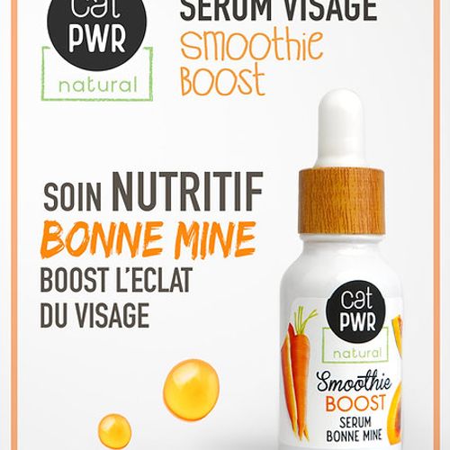 Smoothie Boost Sérum de Nuit Bonne Mine à lhuile dAbricot & Carotte