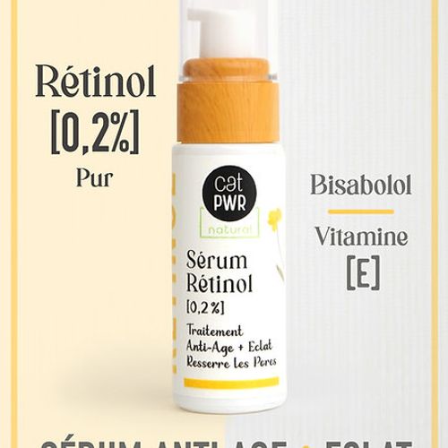 Traitement Rétinol pur [0,2%] Sérum Concentré Anti-Age & Anti-Rides + Eclat