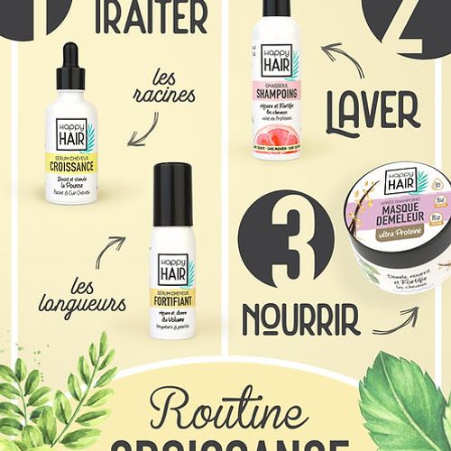 Routine Croissance pour Stimuler la Pousse des Cheveux
