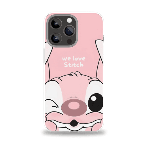 Stitch - Light Pink Angel Pour Samsung