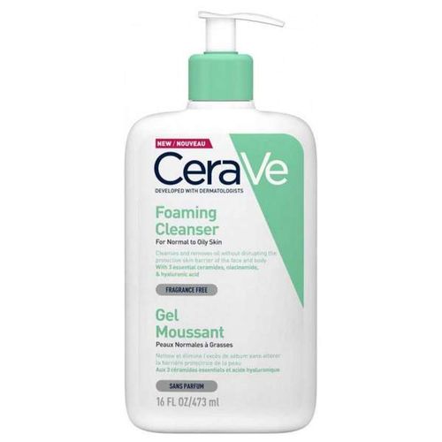 Gel Moussant Cerave 473ml Peaux Normales A Grasses