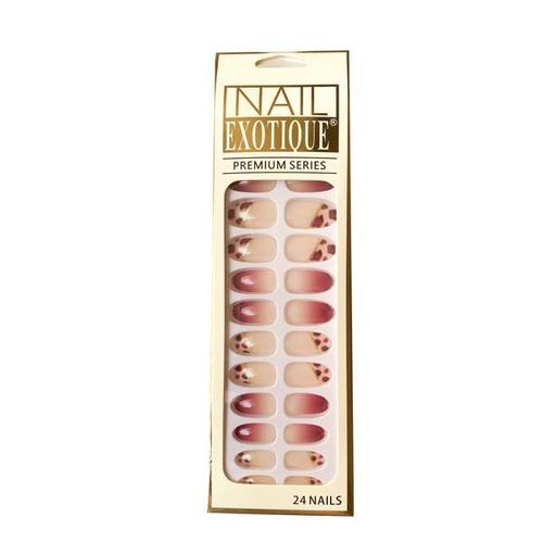 24 Pièces Faux Ongles Adhésif Double Face