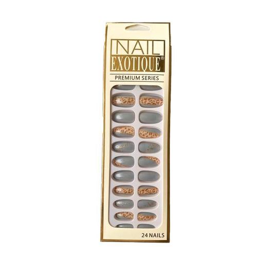 24 Pièces Faux Ongles Adhésif Double Face
