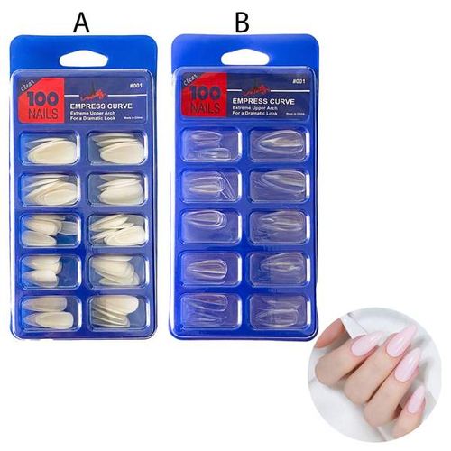 Boîte de 100 Faux Ongles Forme Noisette